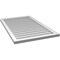 Ekena Millwork Vertical Surface Mount PVC Gable Vnt: Non-Functional, w/2"W x 1-1/2"H, Brickmould Frame, 26"W x 42"H GVPVE26X4202SN - alternate 3
